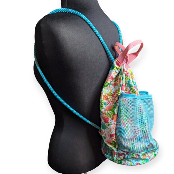 Disney Little Mermaid Circle Drawstring Beach Pool Bag - Picture 2 of 11
